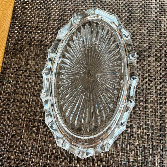 Vintage Fostoria Coin Pattern Oval Bowl - Picture 5 of 7